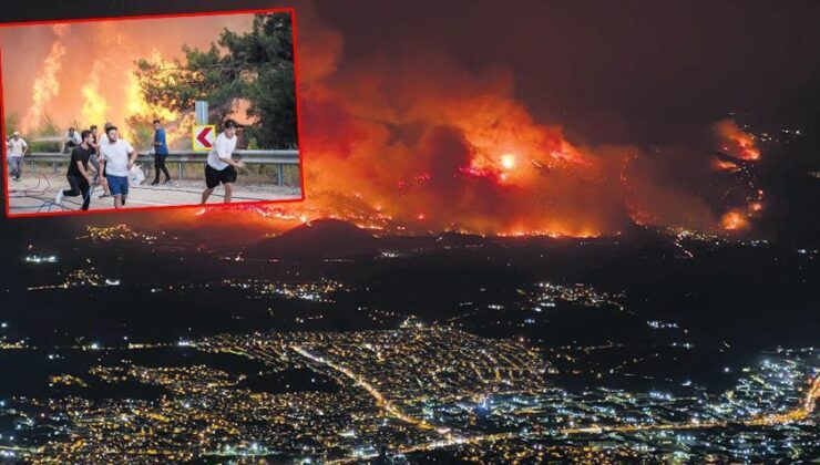 Bursa’da alevlerden kaçış! 1300 kişi tahliye edildi