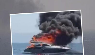 Kınalıada Açıklarında Lüks Yatta Yangın Paniği