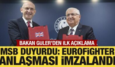 Türkiye ve İngiltere arasında Eurofighter anlaşması